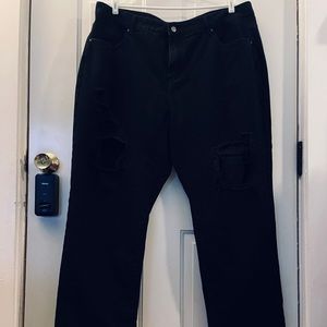 Women’s plus size black jeans